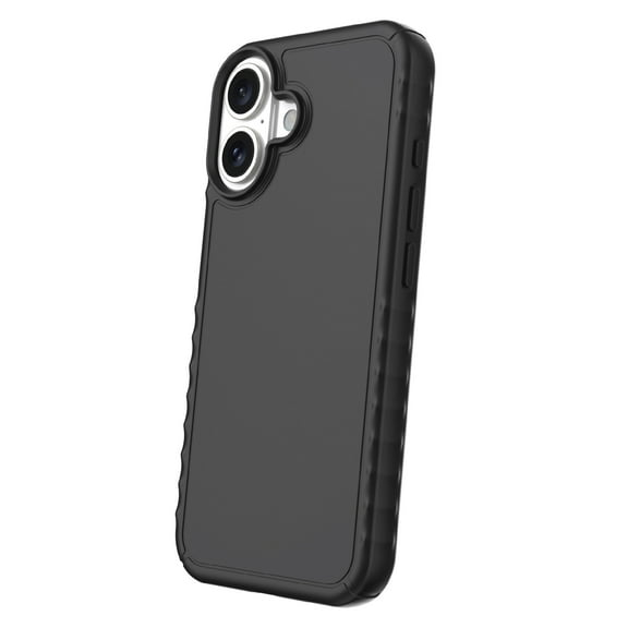 onn. Protective Gel Phone Case for iPhone 16 - Black