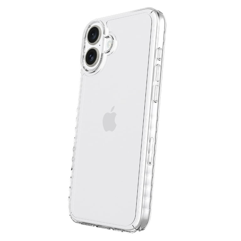 Onn+ Protective Gel Phone Case for iPhone 16 Plus Clear Drop