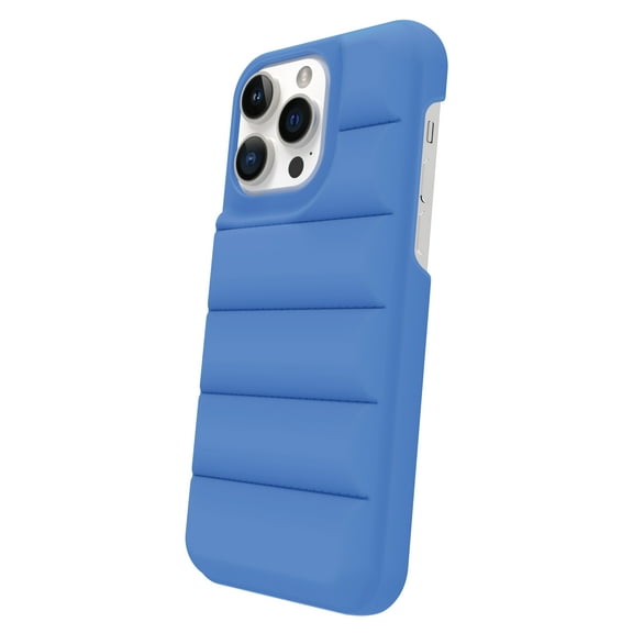 onn. Puffer Soft Quilted Phone Case for iPhone 14 Pro Max - Cobalt