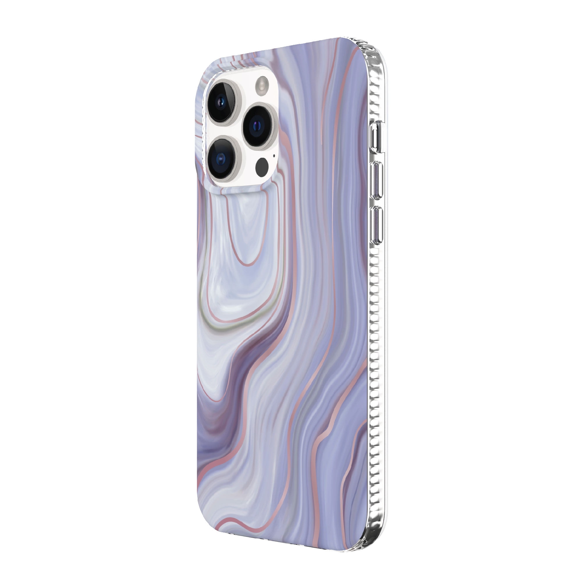 onn. Purple Marble Phone Case for iPhone 14 Pro Max
