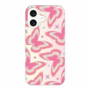 onn Retro Butterfly Phone Case for iPhone 16