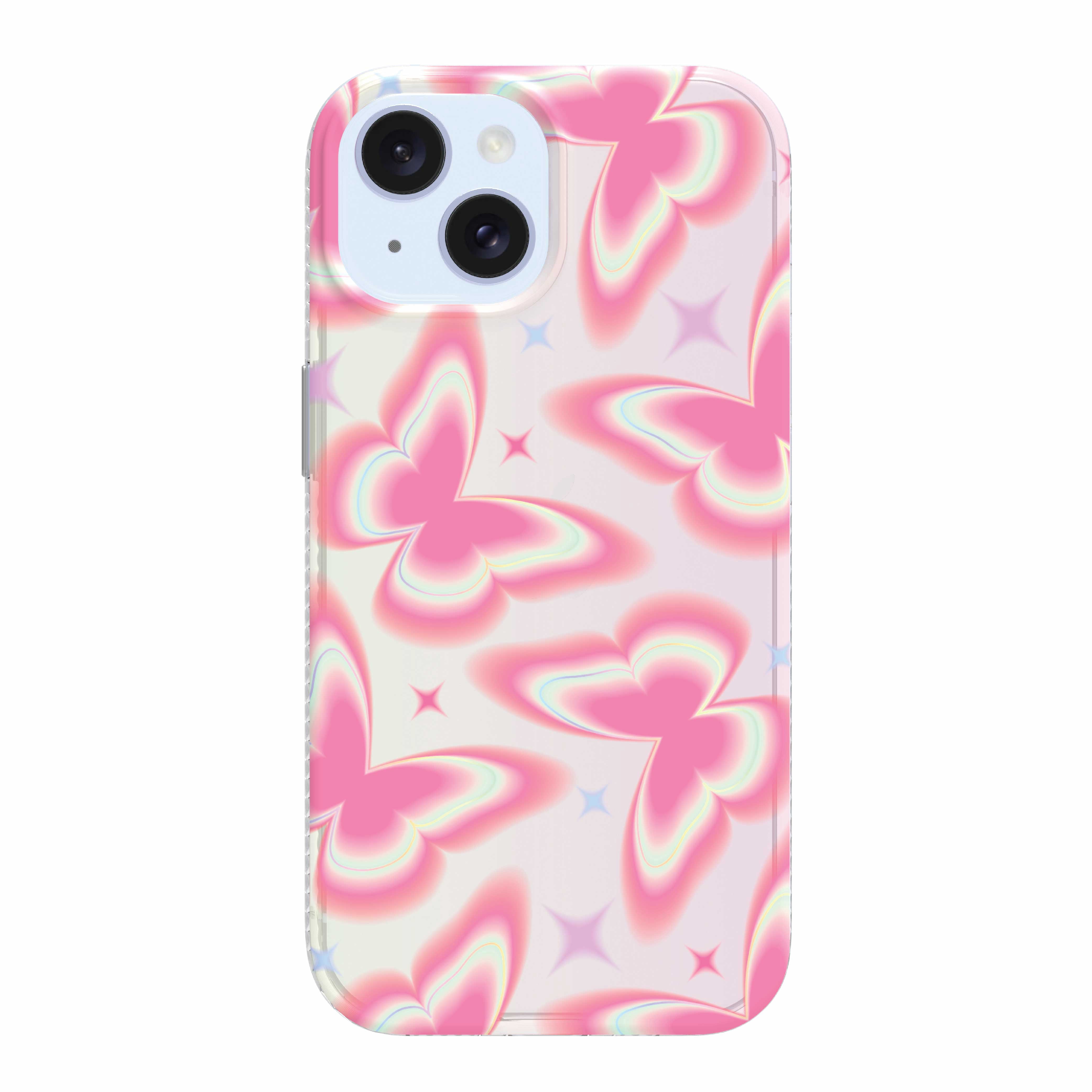 onn Retro Butterfly Phone Case for iPhone 17e / iPhone 16e / iPhone 15 / iPhone 14 / iPhone 13