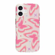 onn Phone Case for iPhone 17 - Pink Butterfly