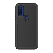 onn. Rugged Phone Case for Motorola moto g PURE - Black