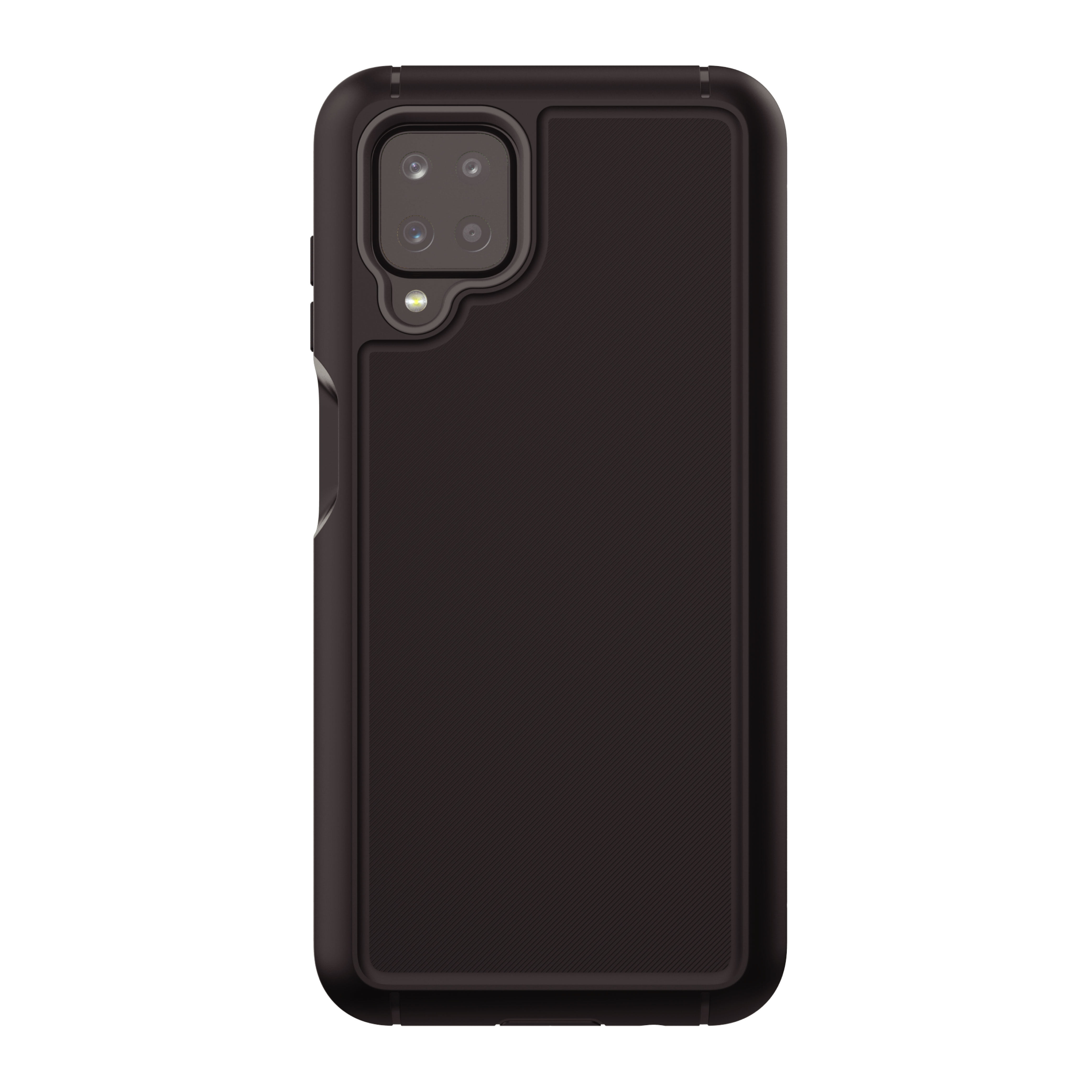onn. Rugged Phone Case for Samsung Galaxy A12 - Black