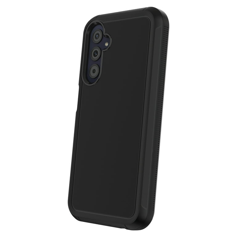 onn. Rugged Phone Case for Samsung Galaxy A25 5G - Black