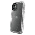onn. Rugged Phone Case for iPhone 11 / iPhone XR Clear with Silver