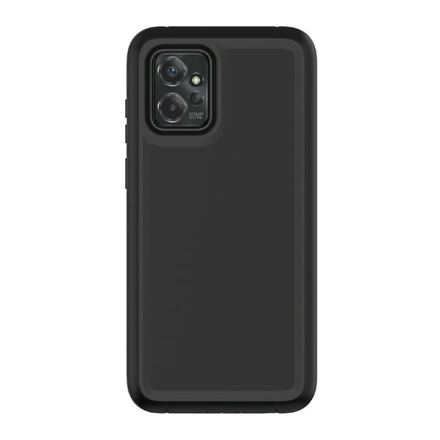 onn. Rugged Phone Case for moto g POWER 5G (2023) Black