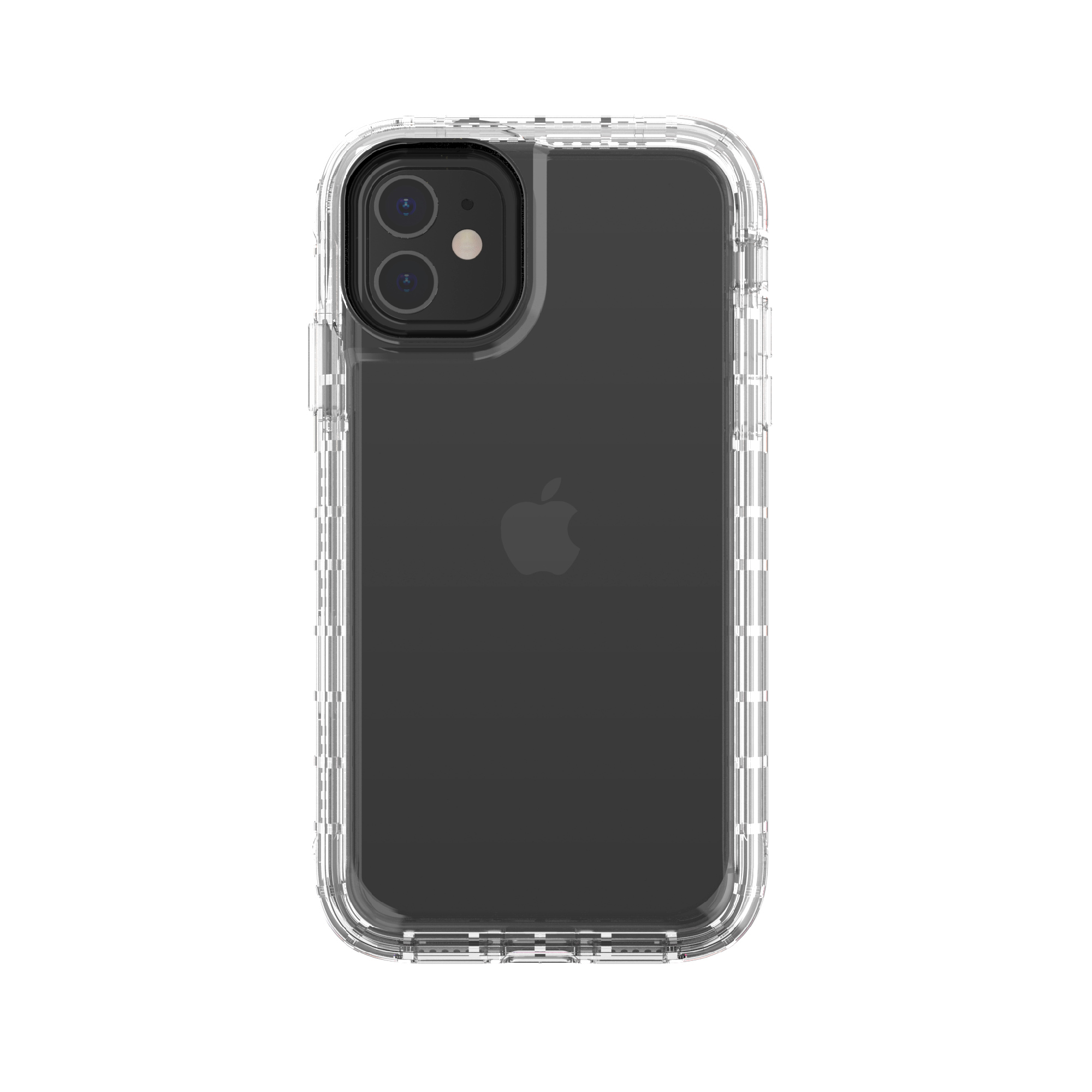 onn. Rugged Phone Case with Holster for iPhone 11 / iPhone XR - Clear - image 1 of 9