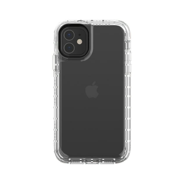 onn. Rugged Phone Case with Holster for iPhone 11 / iPhone XR - Clear