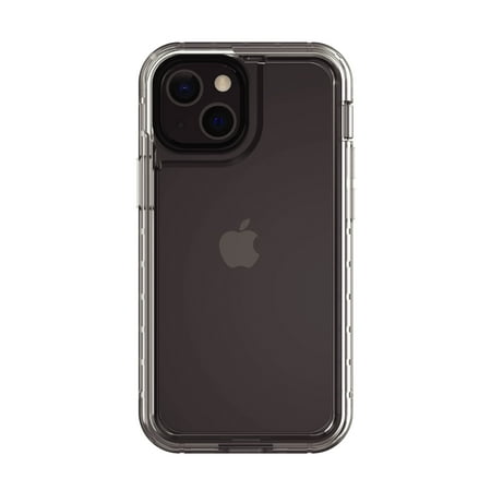 onn. Rugged Phone Case with Holster for iPhone 13 - Clear