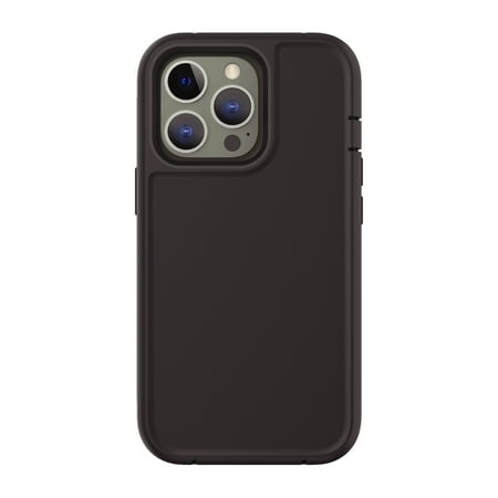 onn. Rugged Phone Case with Holster for iPhone 13 Pro - Black