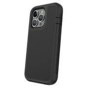 onn Rugged Phone Case with Holster for iPhone 13 Pro Max / iPhone 12 Pro Max - Black