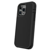 onn. Rugged Phone Case with Holster for iPhone 14 Plus - Black