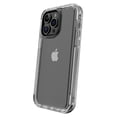 thumbnail image 1 of onn Rugged Phone Case with Holster for iPhone 14 Pro Max - Clear, 1 of 12