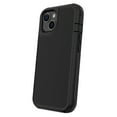 onn. Rugged Phone Case with Holster for iPhone 14 / iPhone 13 Black