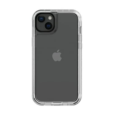 onn. Rugged Phone Case with Holster for iPhone 16e / iPhone 14 / iPhone 13 - Clear