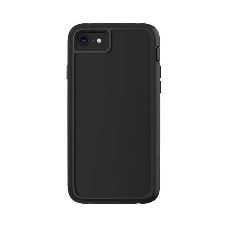 onn. Rugged Phone Case with Holster for iPhone 6, 6s, 7, 8, SE 2020, SE 2022 - Black
