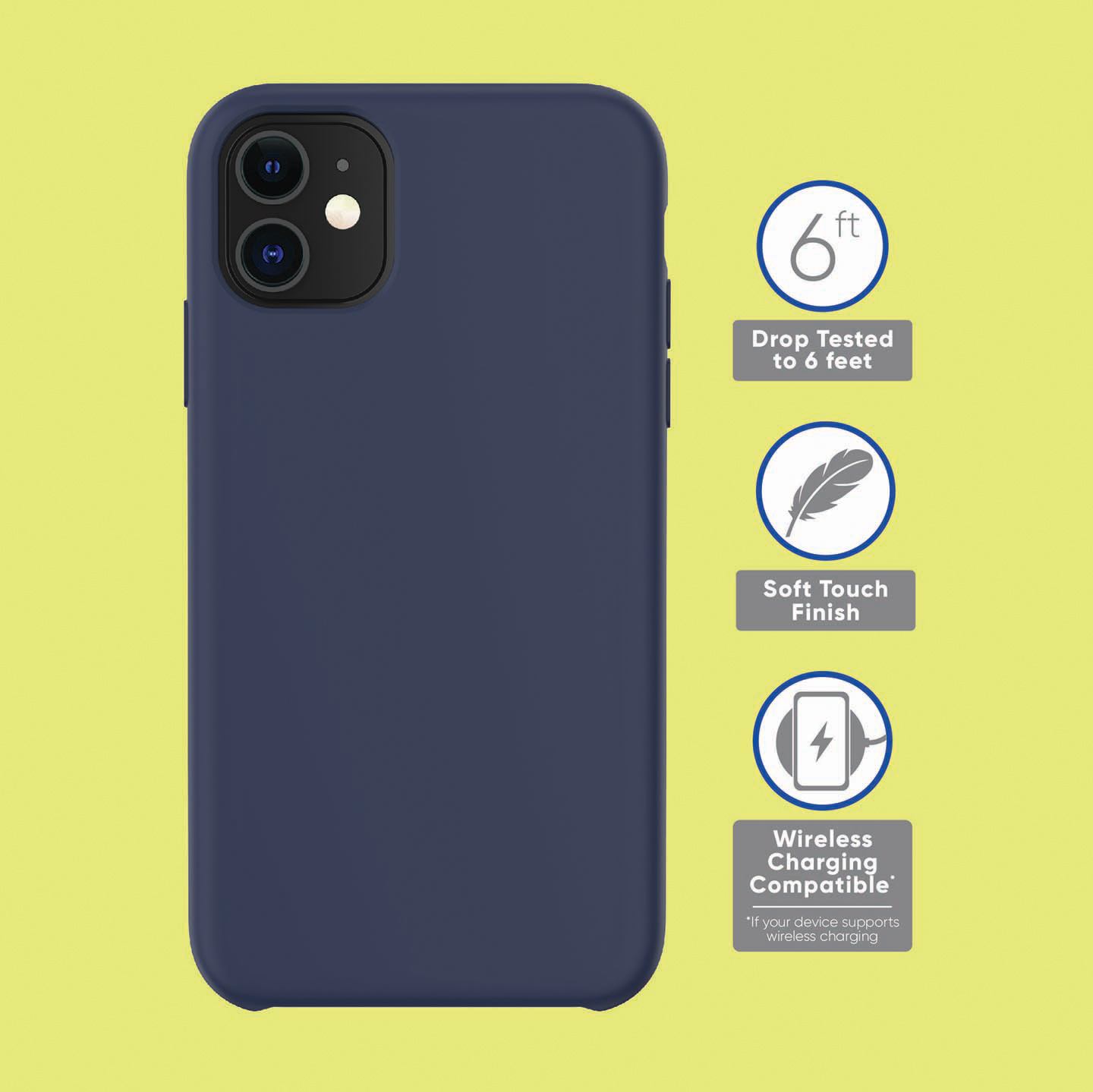 onn. Silicone Phone Case for iPhone 11, iPhone XR - image 1 of 6