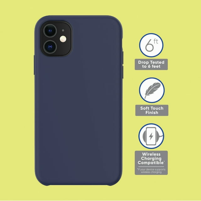 onn. Silicone Phone Case for iPhone 11, iPhone XR