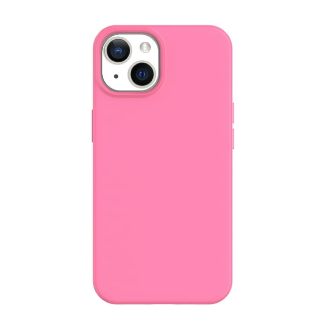 onn. Silicone Phone Case for iPhone 14 / iPhone 13 - Pink - Walmart.com