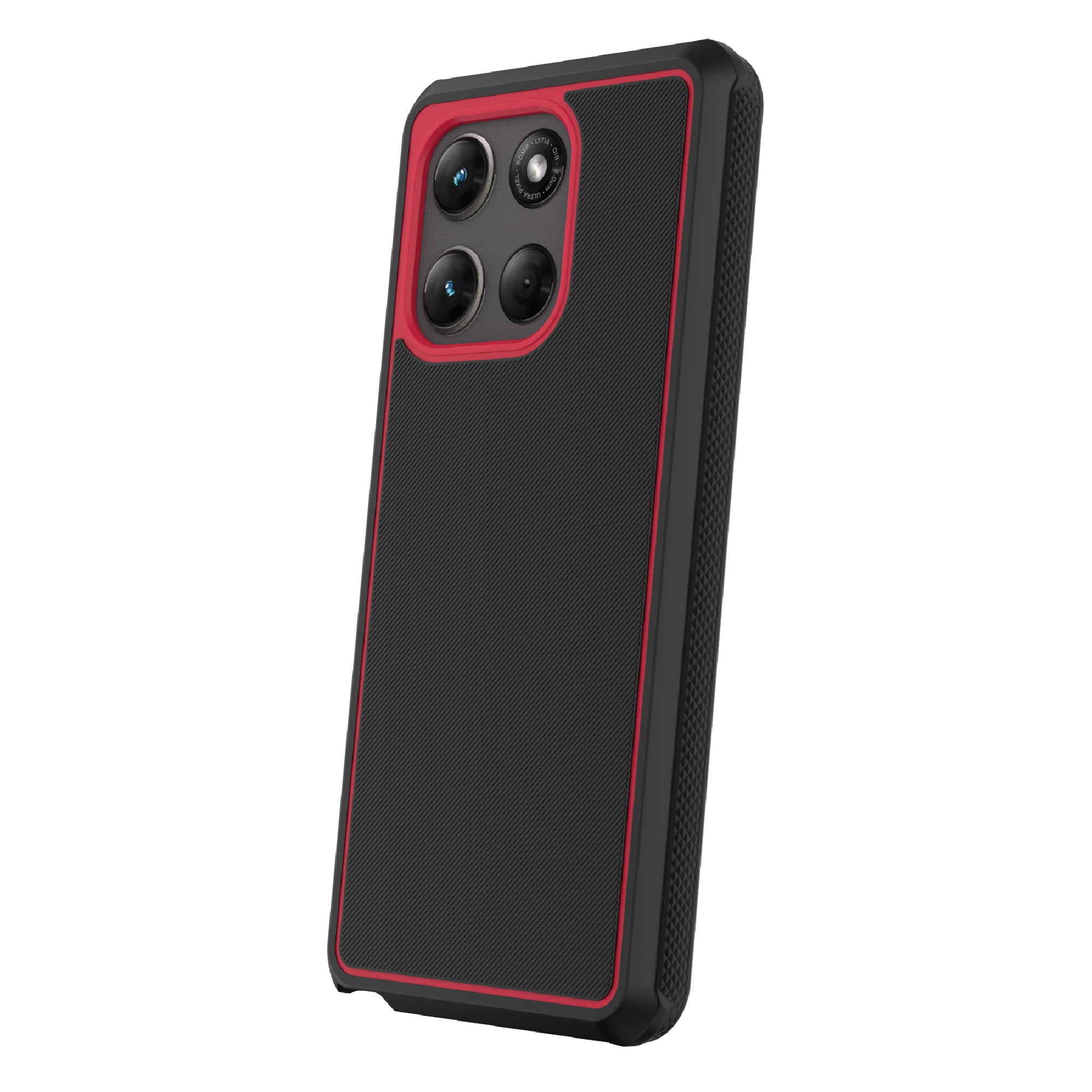 onn Slim Rugged Phone Case for Motorola moto g STYLUS (2026 / 2025) - Red/Black