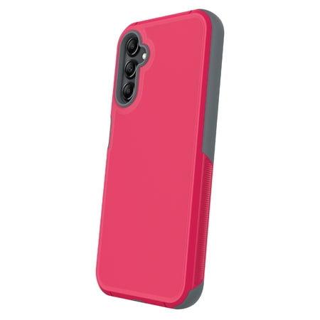 onn Slim Rugged Phone Case for Samsung Galaxy A14 5G - Red/Gray
