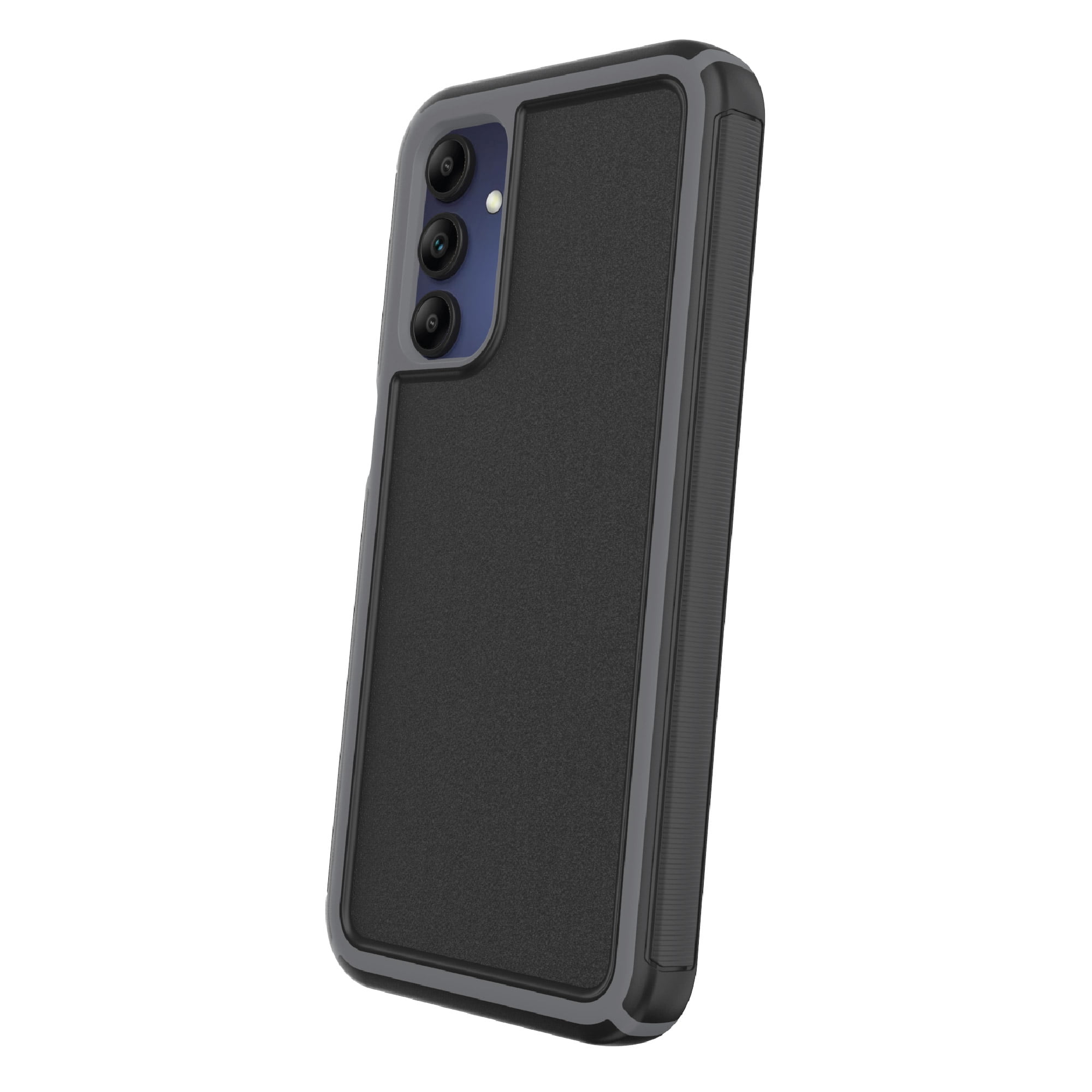 onn Slim Rugged Phone Case for Samsung Galaxy A15 5G - Black/Gray