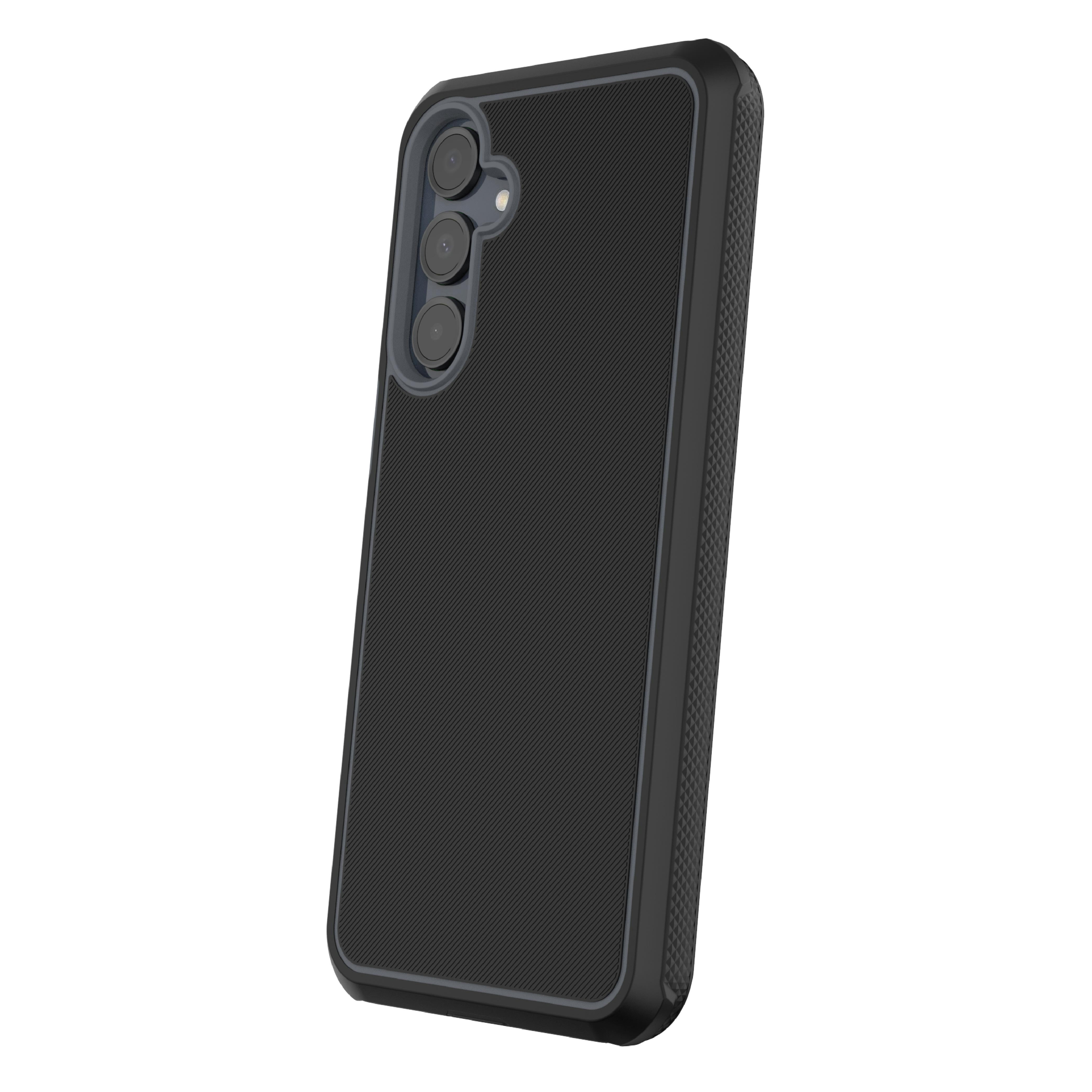 onn Slim Rugged Phone Case for Samsung Galaxy A16 5G - Black/Gray
