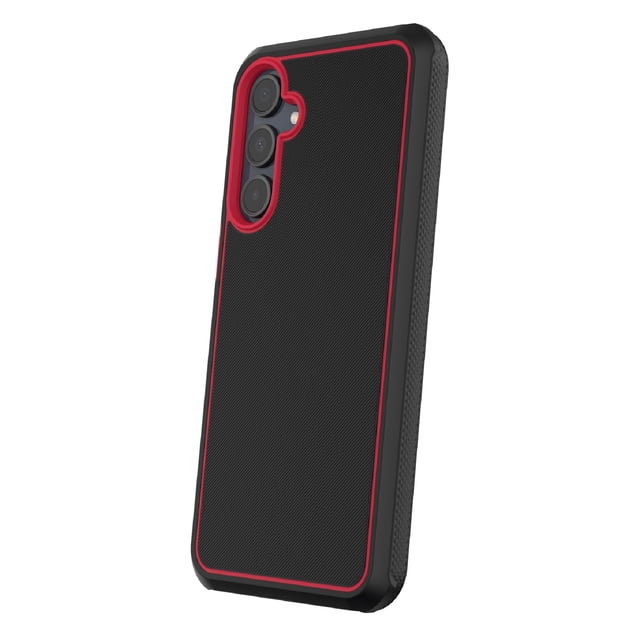 onn Slim Rugged Phone Case for Samsung Galaxy A16 5G - Red/Black ...