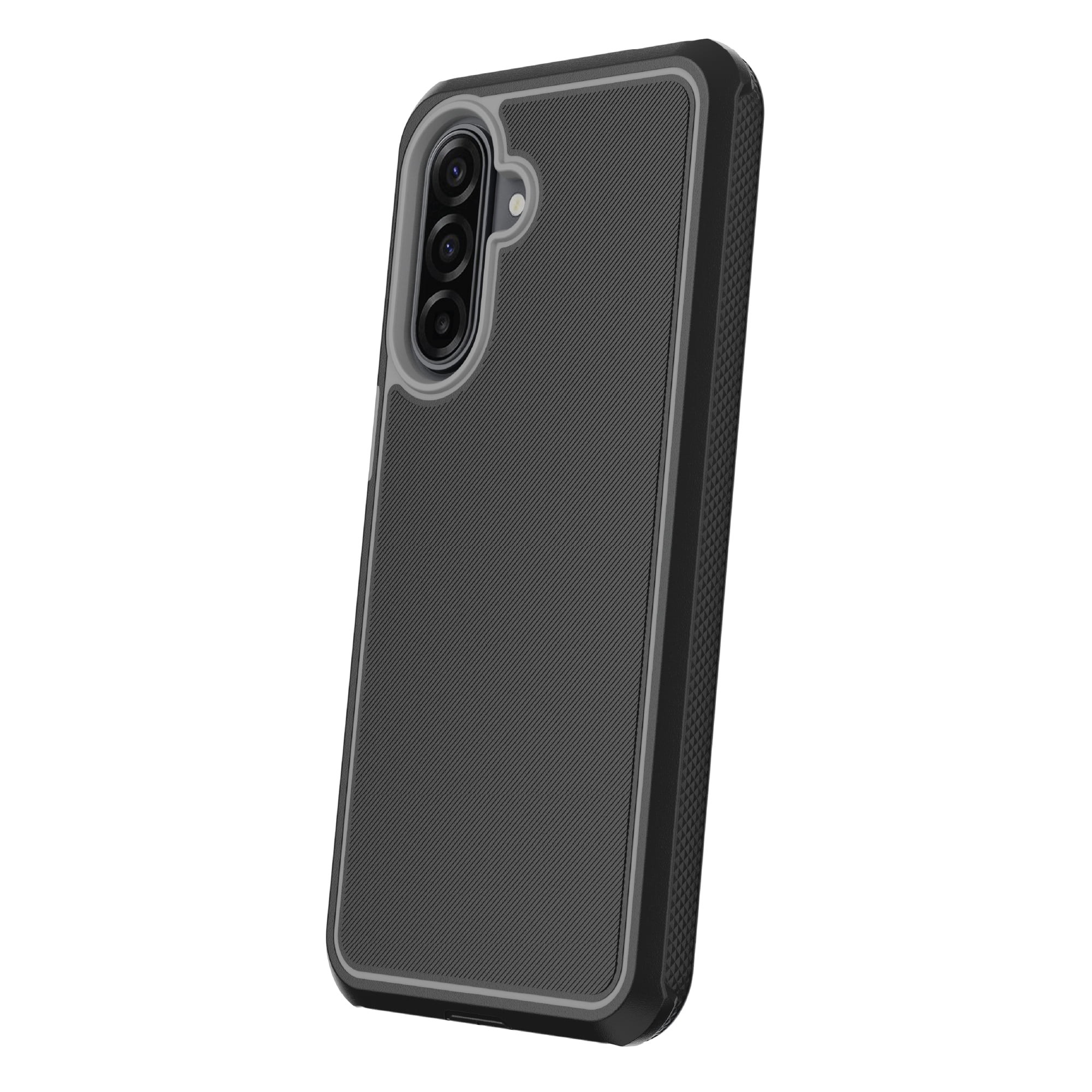 onn Slim Rugged Phone Case for Samsung Galaxy A17 5G - Black/Gray