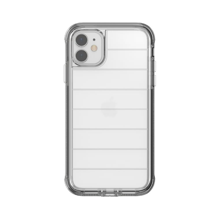 onn Slim Rugged Phone Case for iPhone 11/iPhone XR, Clear