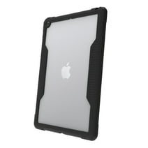 onn. Slim Rugged Tablet Case for iPad (7th, 8th, 9th generation) - Black/Clear