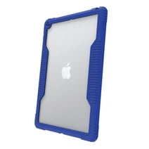 onn. Slim Rugged Tablet Case for iPad (7th, 8th, 9th generation) - Blue/Clear