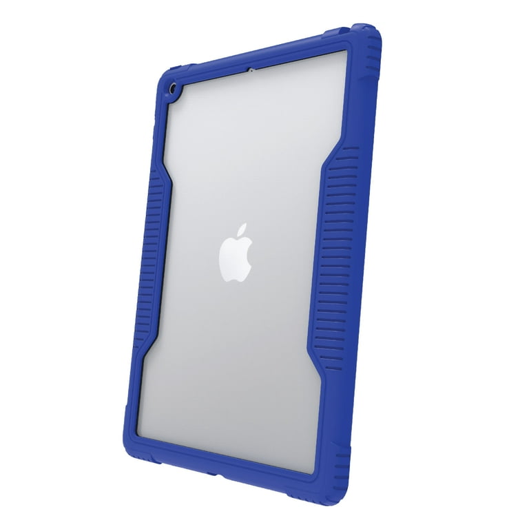 onn. Slim Rugged Tablet Case for iPad (7th, 8th, 9th generation) - Blue/Clear - Walmart.com onn. Slim Rugged Tablet Case for iPad (7th, 8th, 9th generation) - Blue/Clear - Walmart.com