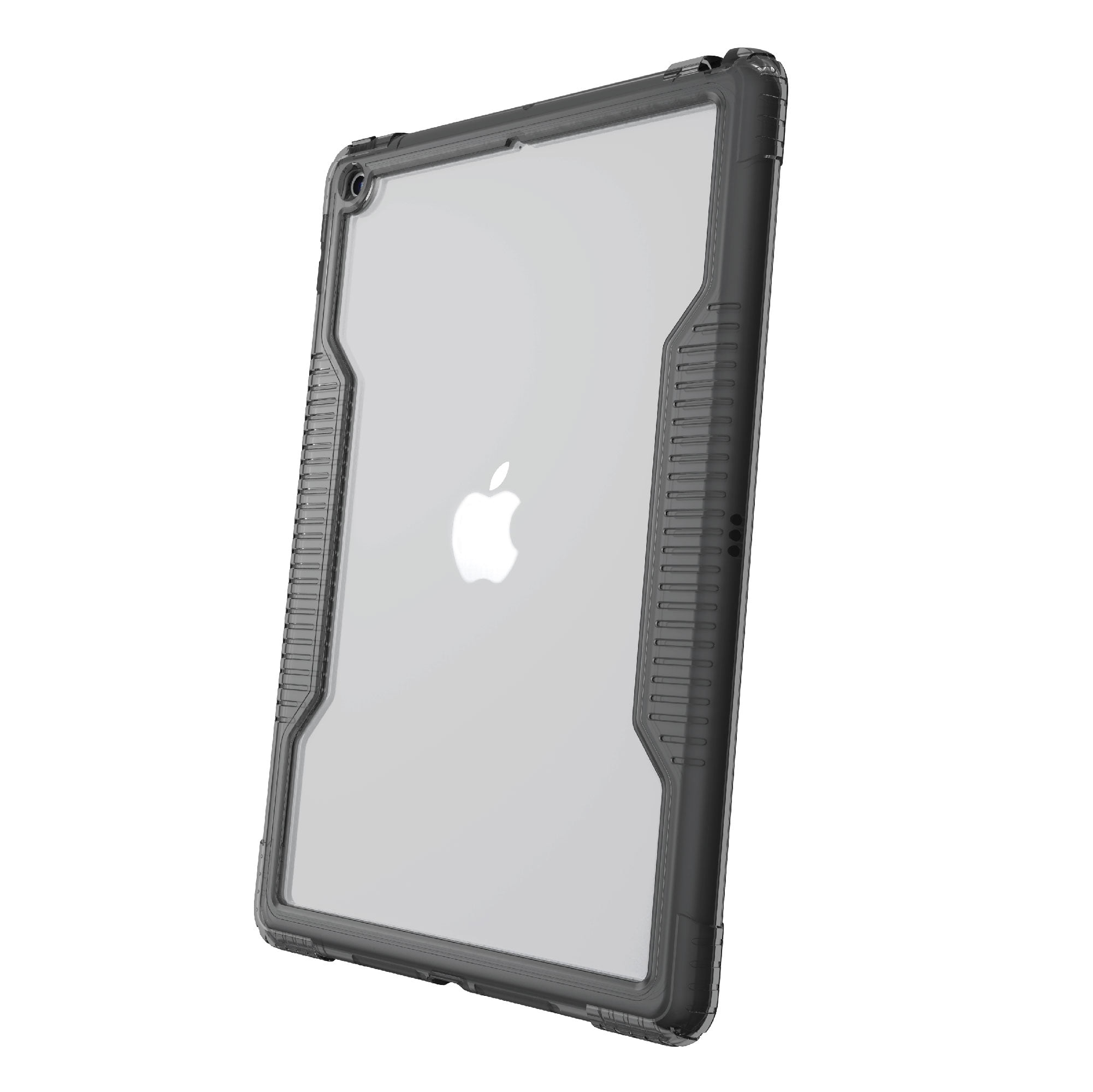 onn. Slim Rugged Tablet Case for iPad (7th, 8th, 9th Generation) - Gray/Clear
