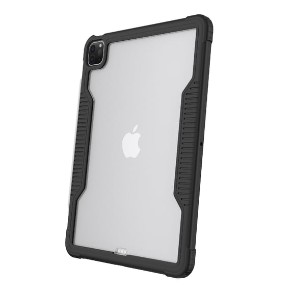 onn Slim Rugged Tablet Case for iPad Air 11\" (M3, M2) / iPad Air (4th, 5th generation) / iPad Pro 11\" (1st, 2nd, 3rd, 4th generation) - Black/Clear