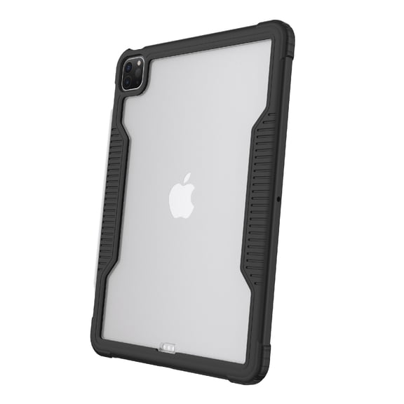 onn Slim Rugged 11" Hard Tablet Case Black & Clear, 1 Pack