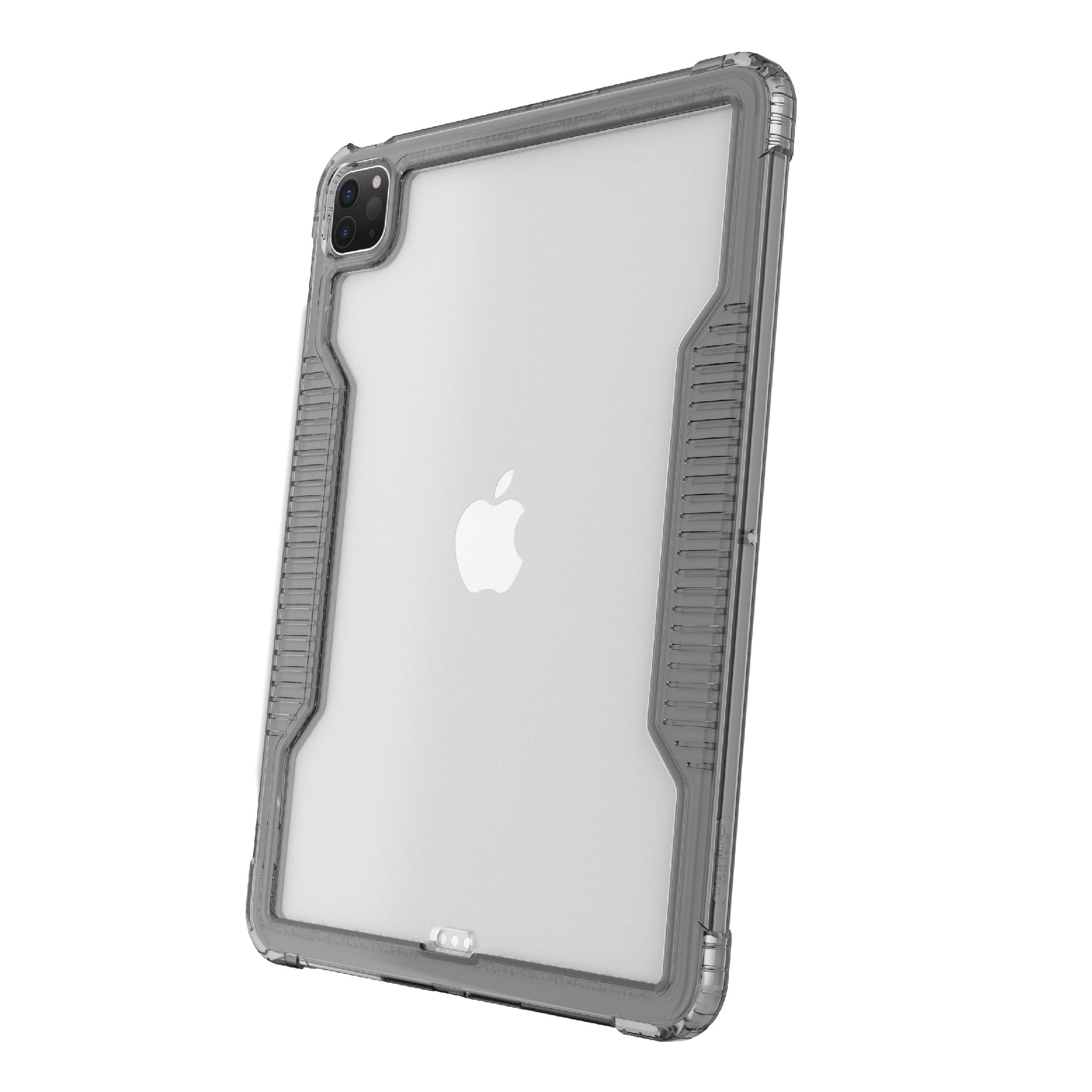 onn. Slim Rugged Tablet Case for iPad Air 11" (M3, M2) / iPad Air (4th, 5th generation), iPad Pro 11" (1st, 2nd, 3rd, 4th generation) - Gray/Clear