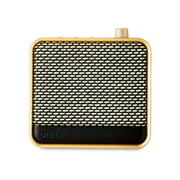 onn Small Black Multi-Room Wi-Fi Speaker with Bluetooth Technology, IP67 Waterproof