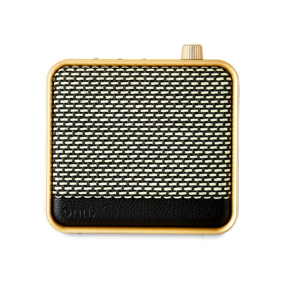 onn Small Wi-Fi Speaker with Bluetooth Technology, Black