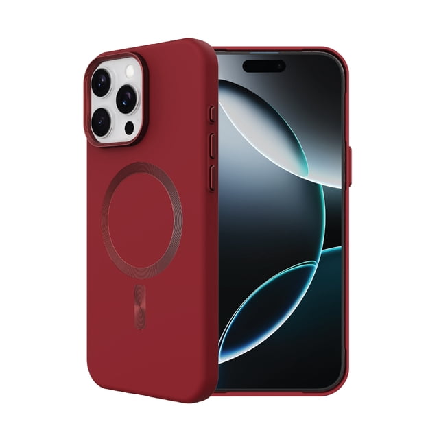 onn Soft Touch Phone Case for iPhone 16 Pro Max, MagSafe Compatible ...