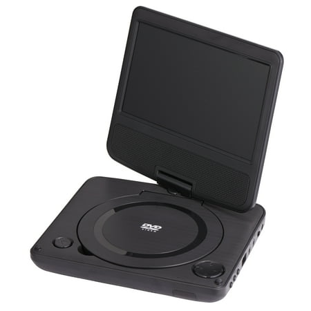 onn. Swivel Portable DVD Player Kit, 7"