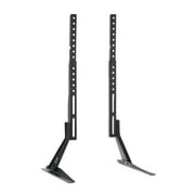 onn Tabletop TV Stand for 37" to 70" TVs, Holds up to 110 lbs, Black- Metal Legs for Tabletop
