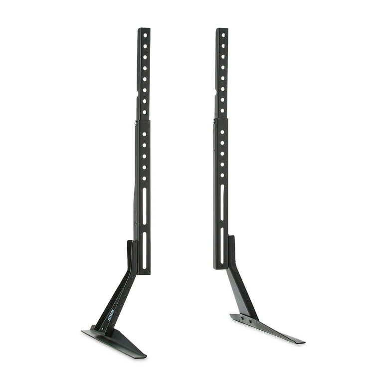 onn. Tabletop TV Stand for 37" to 70" TVs, Holds up to 110 lbs, Black- Metal legs for Tabletop, Dresser, Cabinet