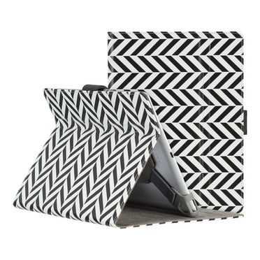 onn. Tablet Folio Case for 9 - 11 inch Tablets, Zebra