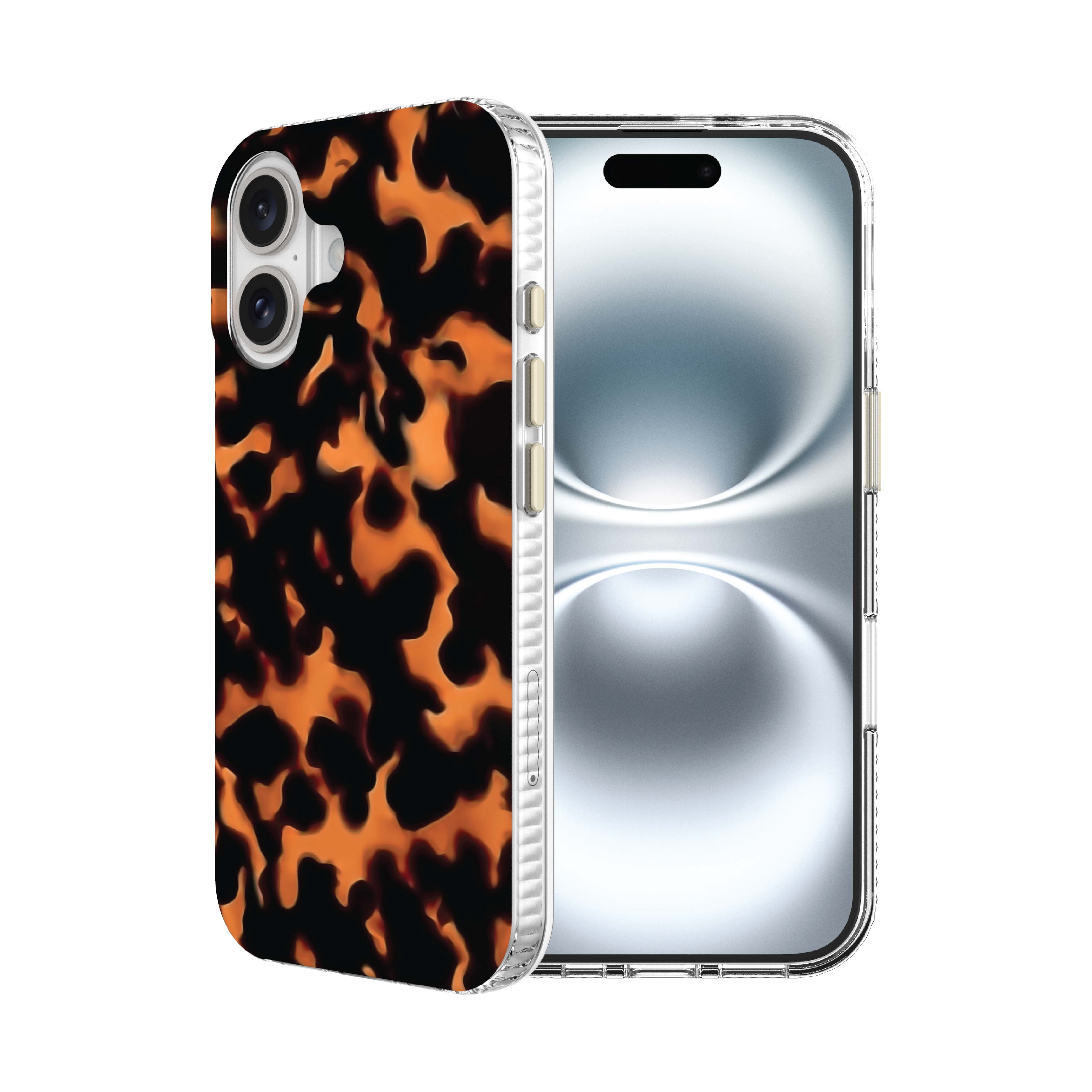 onn Phone Case for iPhone 16, MagSafe Compatible - Tortoise Shell