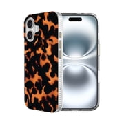 onn Phone Case for iPhone 16, MagSafe Compatible - Tortoise Shell