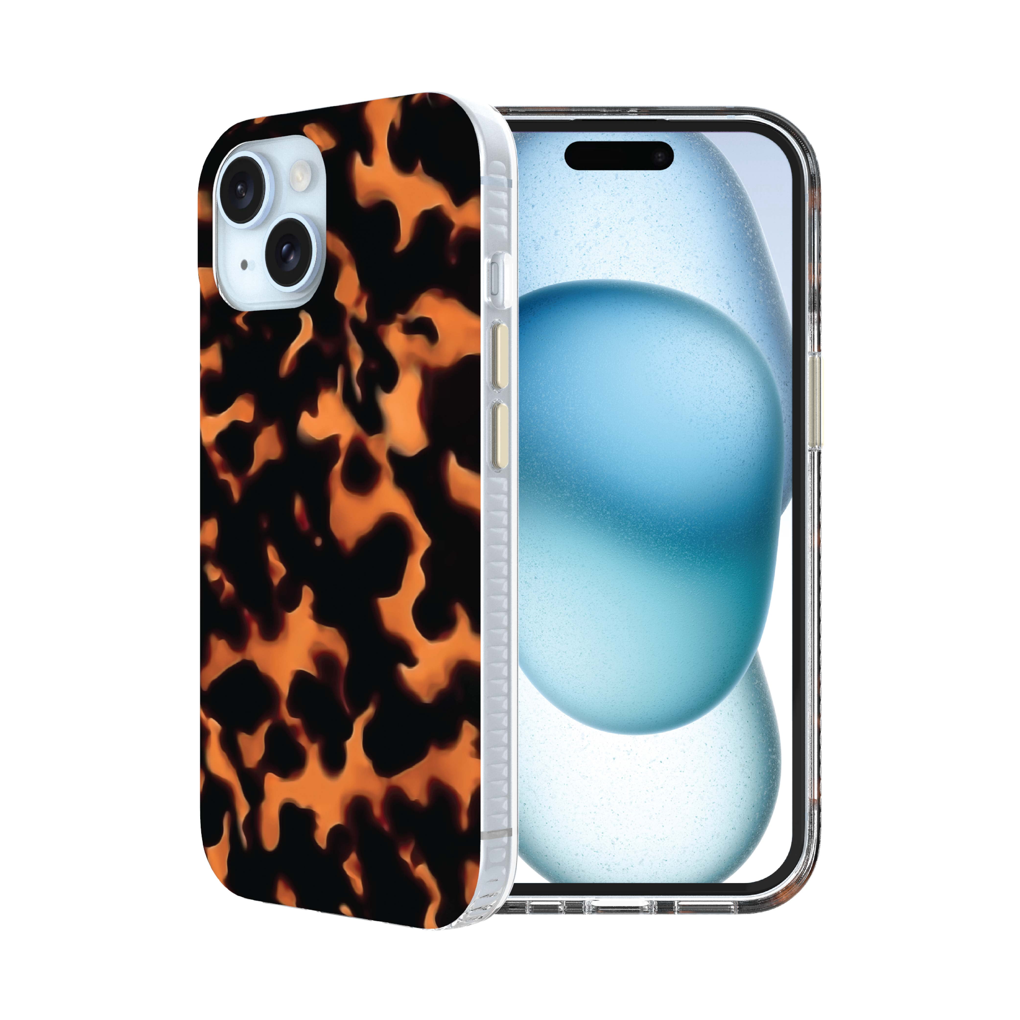 onn Phone Case for iPhone 17e / 16e / 15 / 14 / 13, MagSafe Compatible - Tortoise Shell