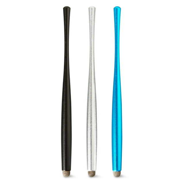 onn. Touch Pen Tablets Smartphone Styluses, AntiScratch Rubber Tips, 3